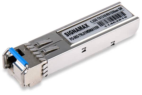 1000LX WDM SFP Module Tx:1310nm, Rx:1550nm LC/SM, 10 km