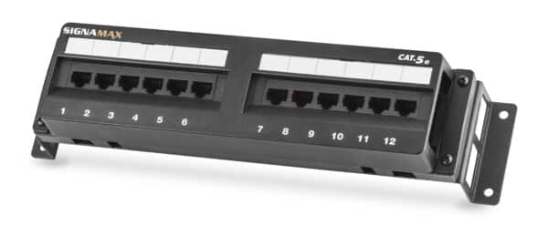 12-Port Category 5e Jack Panel Stand-off Legs