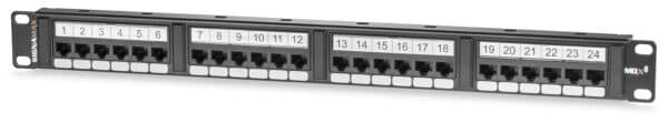 24-Port Category 6 MDX-Series Unscreened Patch Panel, 1 RMU