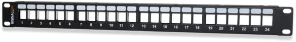 24-Port Field-Configurable Patch Panel, 1 RMU