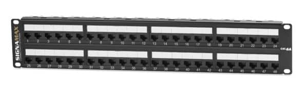 48-Port Category 6A MD-Series Unscreened Patch Panel, 2 RMU