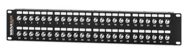 48-port 3-GHz F-Type Feed-Thru Patch Panel, 2 RMU