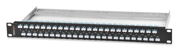 96-Fiber(48-Dplx)High-Density LC MM 10 Gig LOF Panel, 1.75"