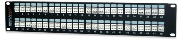 48-Port (96-Fiber) LC OM1/OM2 High Density Panel, 2RMU