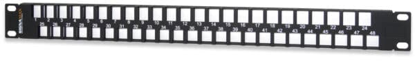 48-Port Field-Configurable Patch Panel, 1 RMU