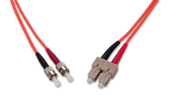 SC to ST Duplex MM 62.5/125 Patch Cord, 3 Meter