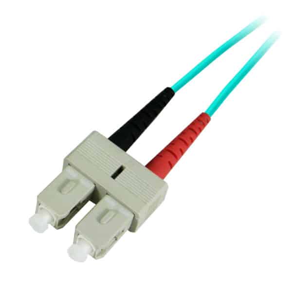 SC to SC Duplex MM 50/125 OM3 Patch Cord, 2 Meter