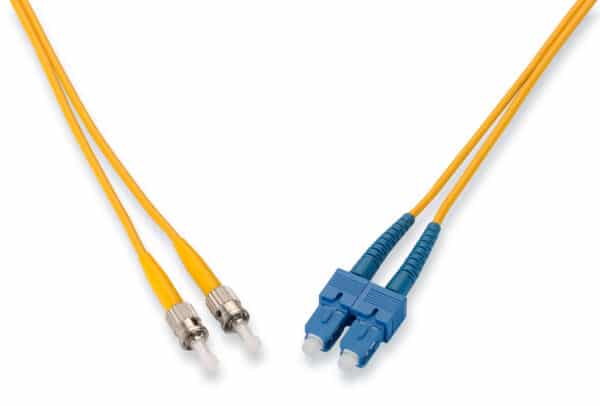 SC to ST Duplex SM 9/125 Patch Cord, 3 Meter