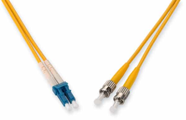 LC to ST Duplex SM 9/125 Patch Cord, 2 Meter