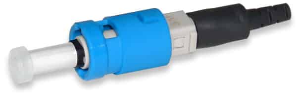 ST OS1/2 Pre-Polished Connector, Blue