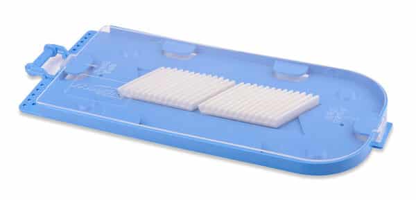 Optical Fiber Splice Tray, 24- Fiber, Stackable, All-Plastic