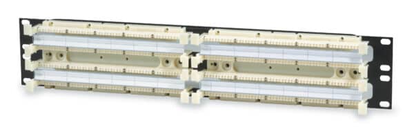 96 Pair Rack Mount Kit w/ 24 x 4-Pair Conn Clip & 2 Label Hol