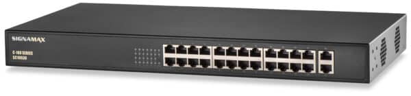 C-100 24 Port Fast Ethernet PoE+ Lite Switch with 2 Gigabit Ports