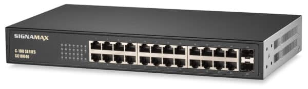 C-100 24 Port Gigabit Switch with 2 SFPPorts