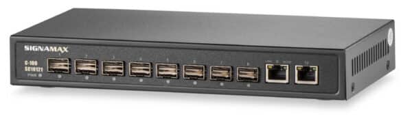 C-100 8 Port Gigabit SFP Switch with 2 Gigabit Ports