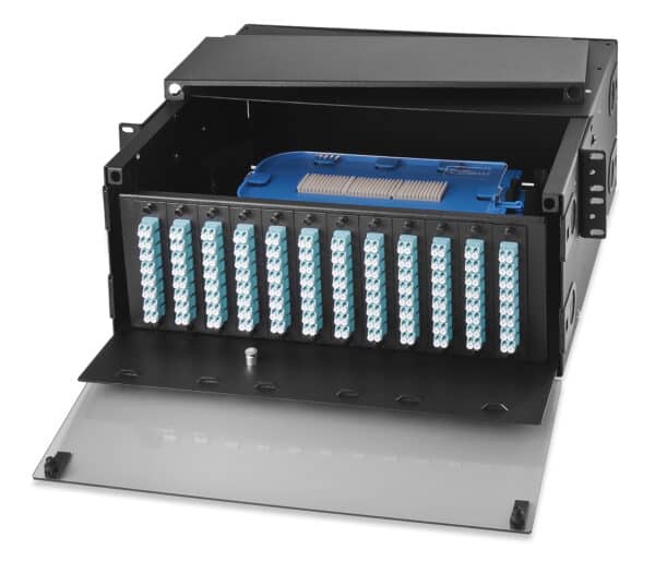 12-Adapter Plate Premium Rack Mount Enclosure, Black